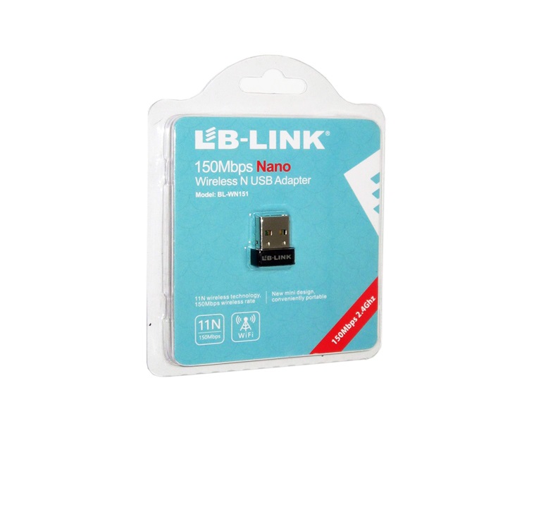  کارت شبکه وایرلس LB-LINK USB NANO مدل BL-WN151