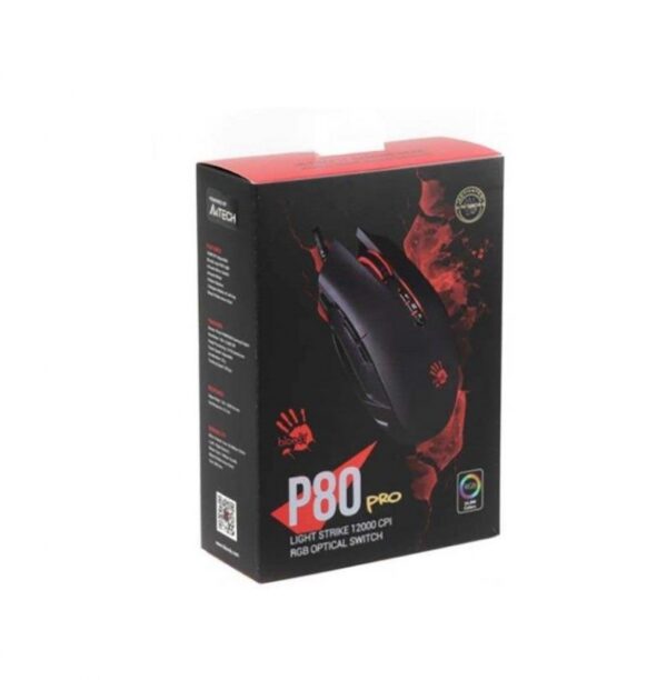 موس گیمینگ ای فورتک با سیم P80Pro - Image 2