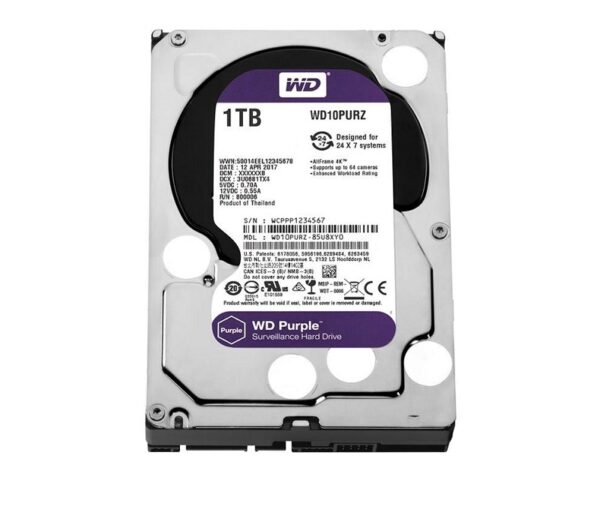 هارد 1 ترابایت اينترنال وسترن ديجيتال بنفش مدل WD10PURZ - Image 3