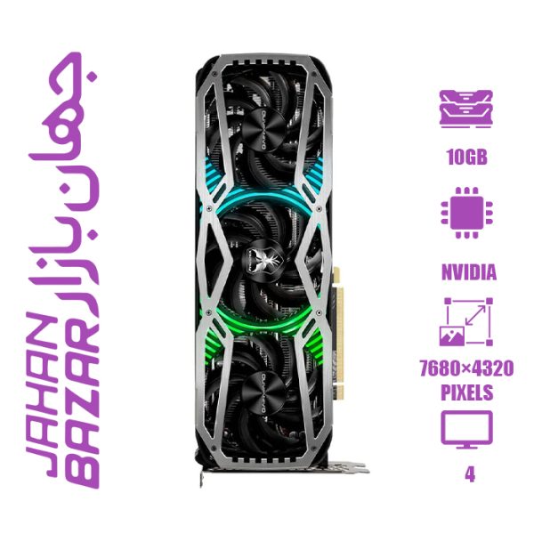 کارت گرافیک گیمینگ Gainward GeForce RTX 3080 Phoenix ظرفیت 10 گیگابایت
