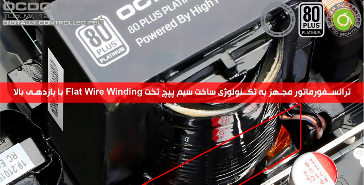ترانسفورماتور با تکنولوژی سیم پیچ تخت Flat Wire Winding