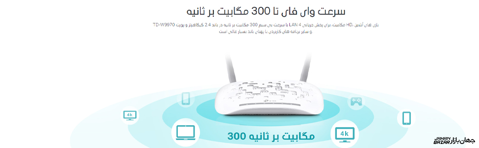  مودم روتربی سیم تی پی لینک TD-W9970 