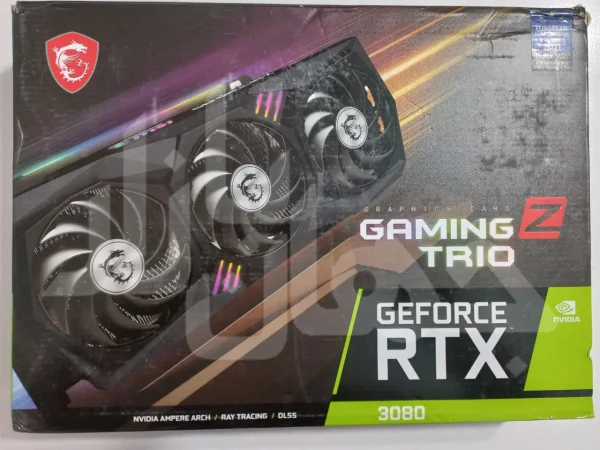 کارت گرافیک استوک ام اس آی GeForce RTX 3080 GAMING Z TRIO ظرفیت 10 گیگابایت با کارتن