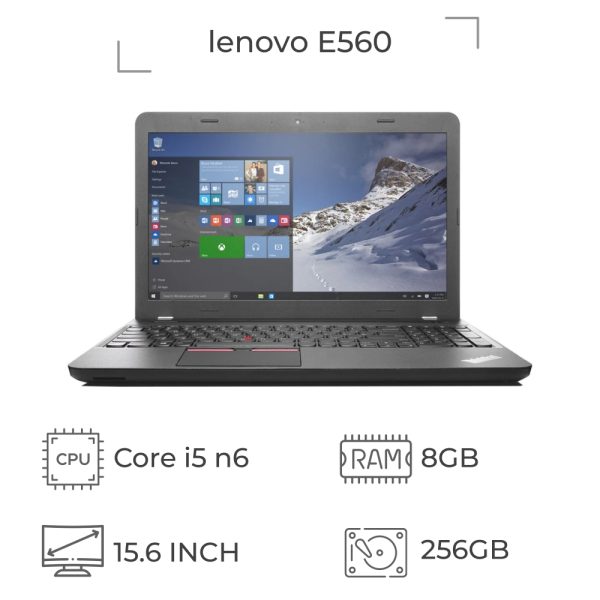 لپ تاپ استوک 15 اینچ لنوو E560 پردازنده i5 نسل 6