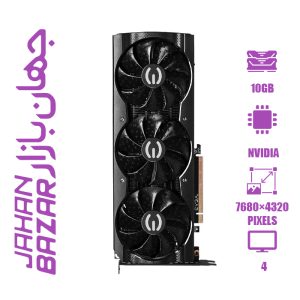 کارت گرافیک استوک ای وی جی ای مدل GeForce RTX 3080 XC3 10GB ظرفیت 10 گیگابایت