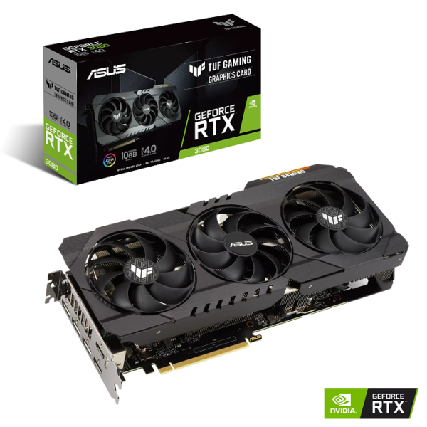 کارت گرافیک استوک گیمینگ ایسوس بدون کارتن TUF Gaming GeForce RTX 3080 ظرفیت 10 گیگابایت