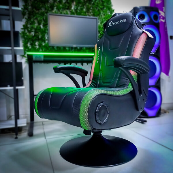 صندلی گیمینگ ایکس راکر مانسون X-Rocker Monsoon RGB 4.1 (اپن باکس)