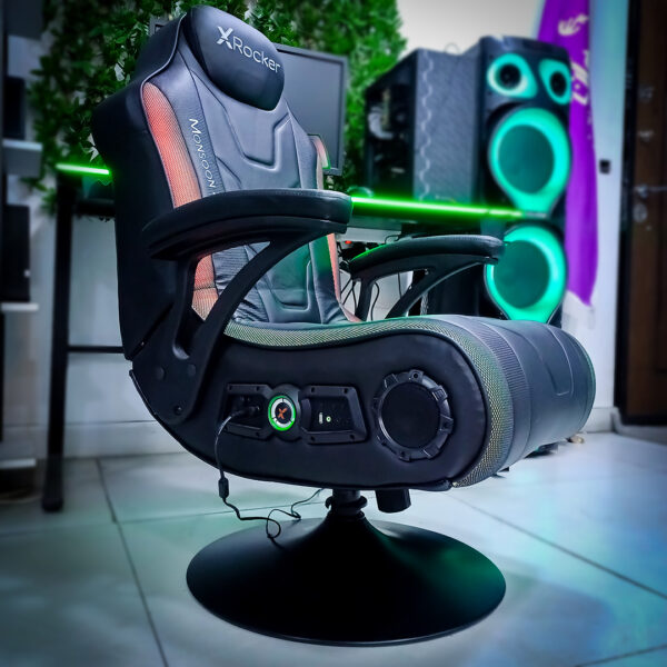 صندلی گیمینگ ایکس راکر مانسون X-Rocker Monsoon RGB 4.1 (اپن باکس)