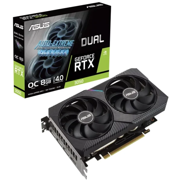 کارت گرافیک ایسوس Dual GeForce RTX 3050 OC Edition GDDR6 8GB ظرفیت 8 گیگابایت