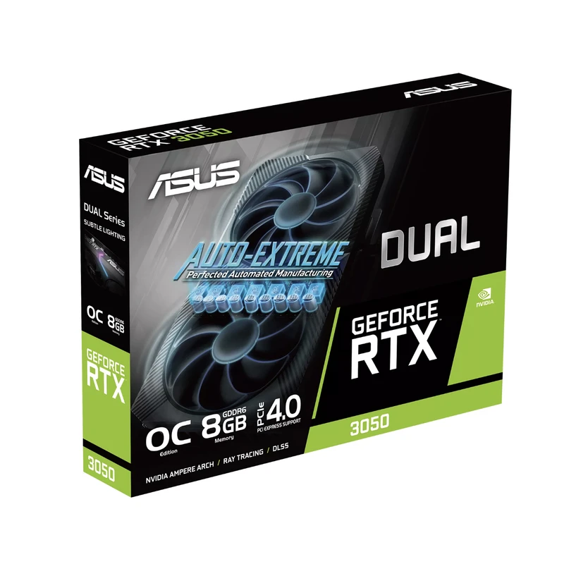کارت گرافیک ایسوس Dual GeForce RTX 3050 OC Edition GDDR6 8GB ظرفیت 8 گیگابایت