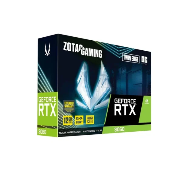 کارت گرافیک استوک زوتک GeForce RTX 3060 TWIN EDGE ظرفیت 12 گیگابایت