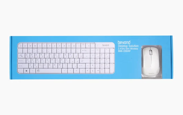 کیبورد و ماوس بیاند بی سیم Beyond BMK-2261 White - Image 2