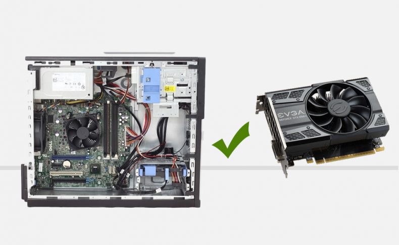 ارتقا کارت گرافیک برای کیس Dell OptiPlex 3010، 7010، 9010
