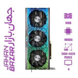 کارت گرافیک استوک پلیت Palit GeForce RTX 3080 GameRock ظرفیت 10 گیگابایت