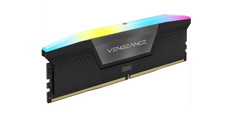 رم دسکتاپ کورسیر مدل VENGEANCE RGB DDR5 (2x16GB) CL40 5600Mhz ظرفیت 32 گیگابایت