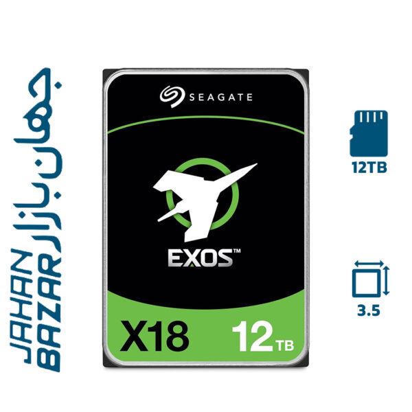 هارد اینترنال سیگیت مدل ST12000NM000J Exos X18 ظرفیت 12 ترابایت