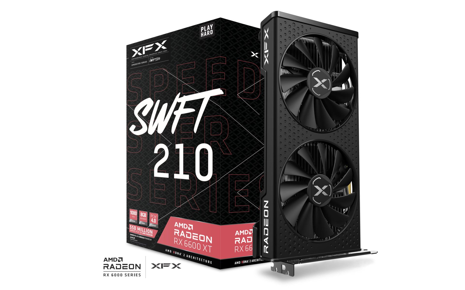 کارت گرافیک استوک Xfx 6600 xt swft