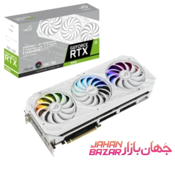 کارت گرافیک ASUS ROG STRIX RTX 3080 10G WHITE استوک