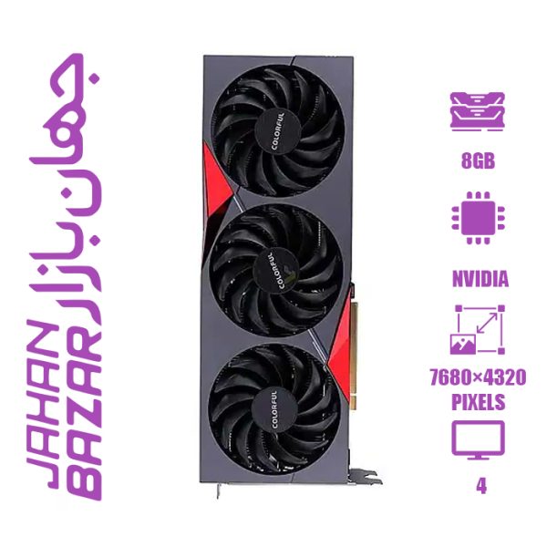 کارت گرافیک استوک 3070 Ti colorful Battle AXE