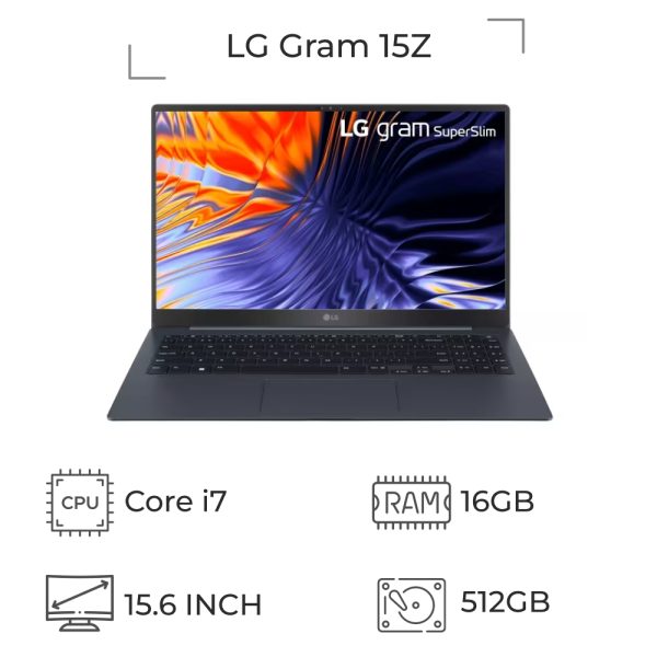 لپ تاپ استوک LG Gram 15Z با پردازنده i7 نسل 10