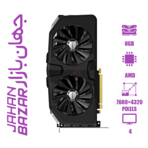 کارت گرافیک استوک RX 5700XT 8gb xfx RAW II با کارتن