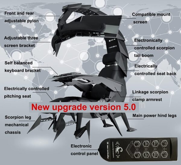 صندلی گیمینگ اسکورپین COOLBABY Scorpion Computer Cockpit - Image 7