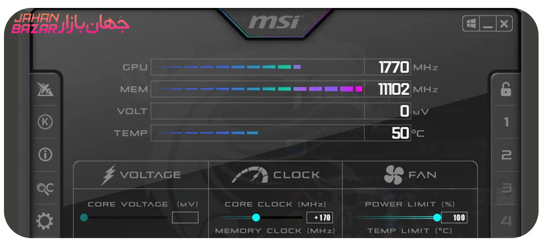 کارت گرافیک گیمینگ ام اس آی MSI GeForce RTX 3070 Ti VENTUS 3X 8G OC 