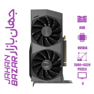 کارت گرافیک زوتک GeForce RTX 3060 Ti Twin Edge OC LHR 8GB ظرفیت 8 گیگابایت