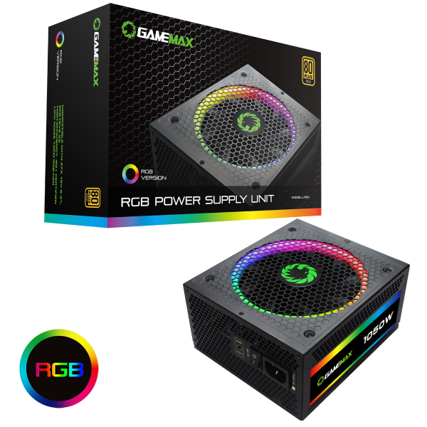 منبع تغذیه کامپیوتر گیم مکس مدل GAMEMAX RGB1050