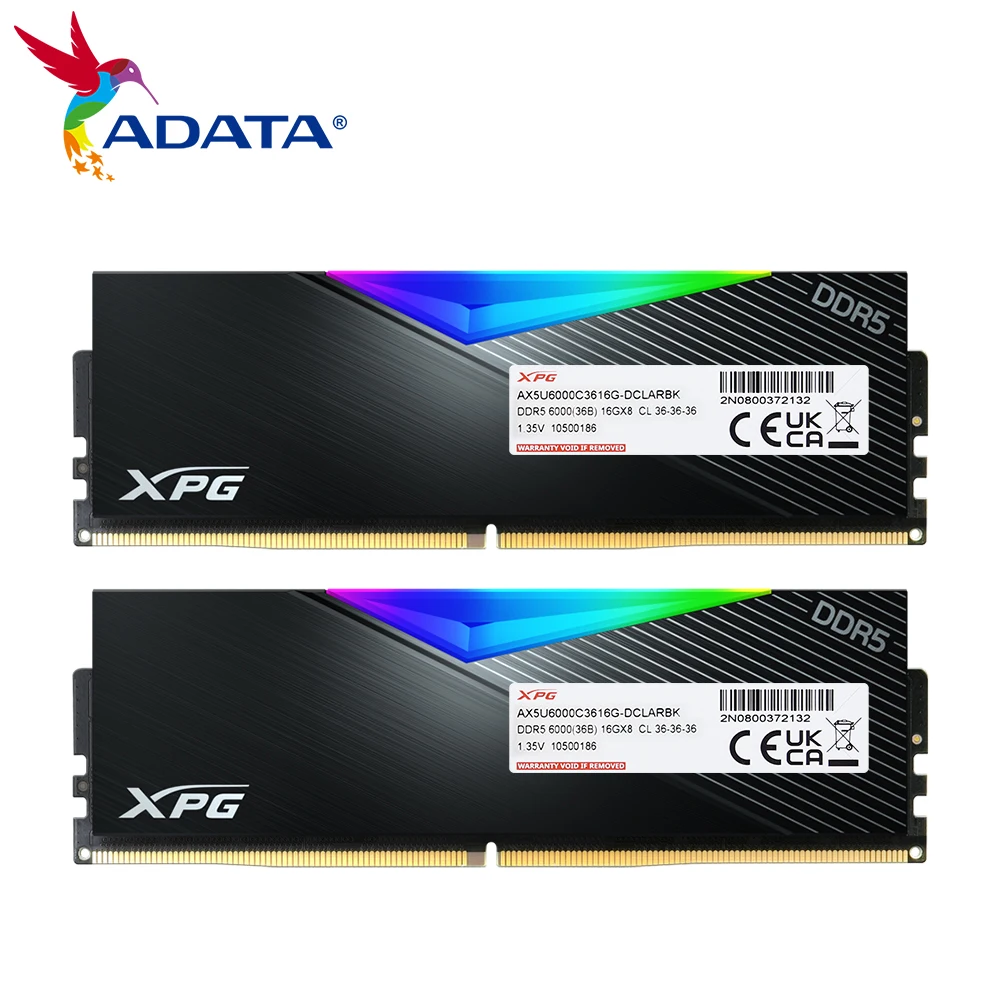 رم ای دیتا ایکس پی جی مدل لنسر Adata XPG Lancer RGB 2x16GB DDR5 