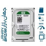 هارد دیسک اینترنال وسترن دیجیتال سری سبز ظرفیت 500 گیگابایت شرکتی