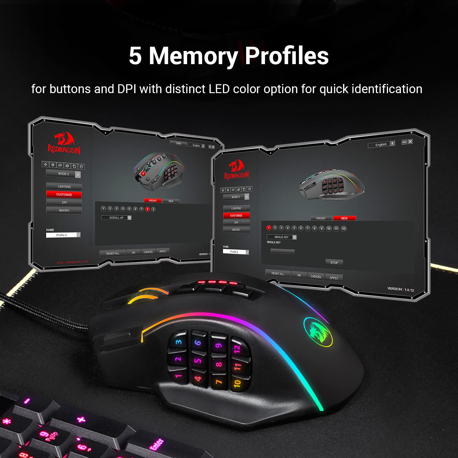 موس گیمینگ ردراگون مدل Perdition M901-K-2