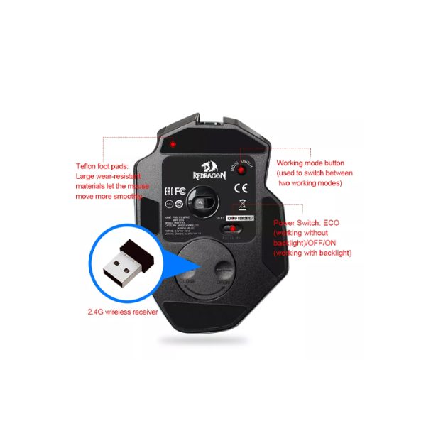 موس گیمینگ ردراگون مدل Perdition M901-K-2 - Image 4