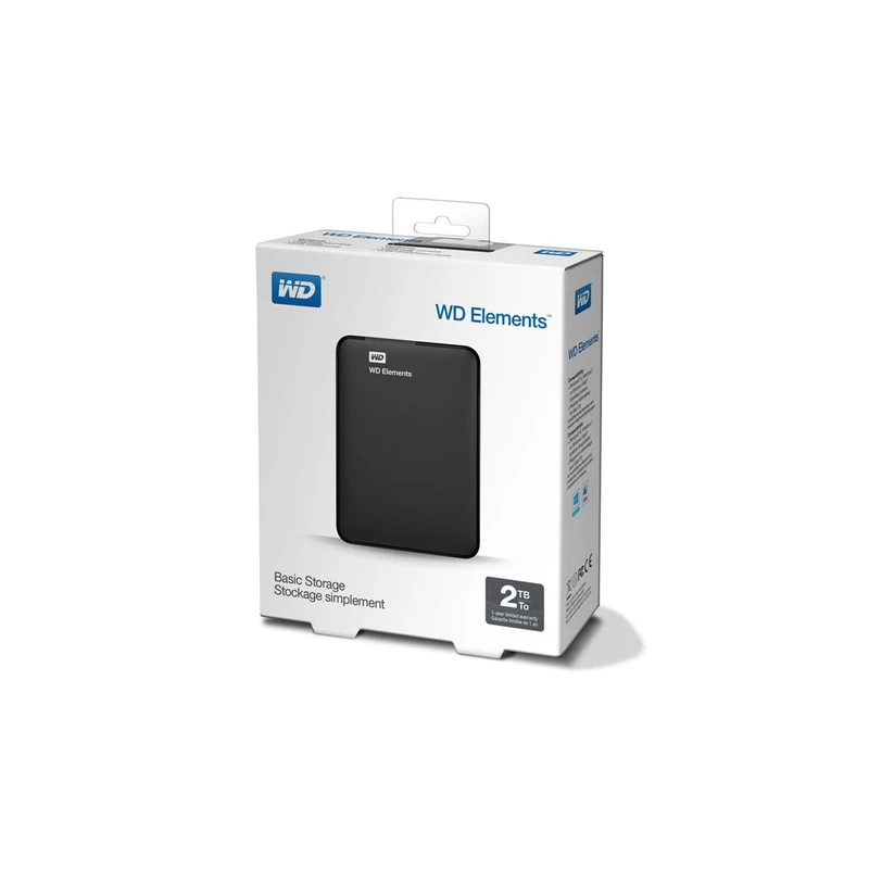 هارد اکسترنال وسترن دیجیتال مدل Western Digital Elements ظرفیت 750 گیگابایت