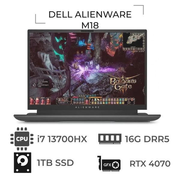 لپ تاپ اپن باکس دل مدل DELL ALIENWARE M18 پردازنده i7 13700HX