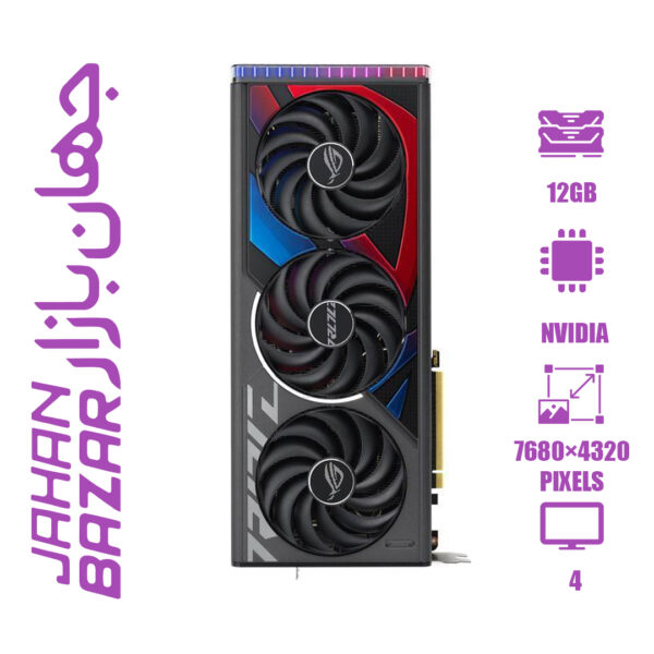 کارت گرافیک ایسوس 4070Super Asus Rog 12G ظرفیت 12 گیگابایت