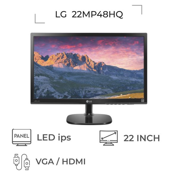 مانیتور استوک 22 اینچ ال جی LG 22MP48HQ