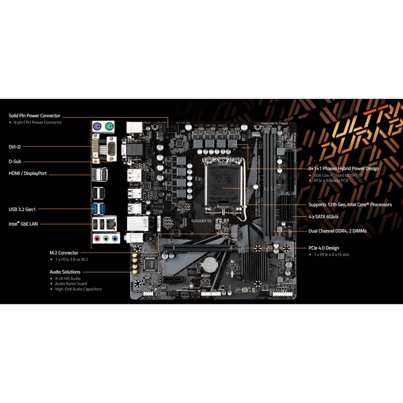 مادربرد گیگابایت مدل H610M S2 DDR4