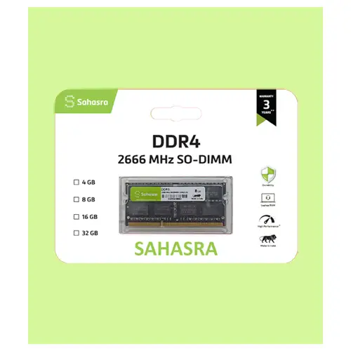 SAHASRA 16GB 2666MHz U-DIMM DDR4 single channel