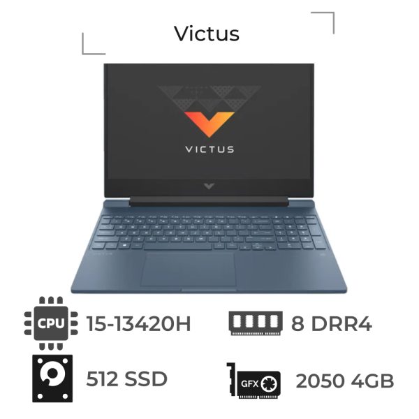 لپ تاپ اچ پی 15.6 اینچ مدل Victus 15-FA1108NIA-A Core I5 13420H 8GB DDR4 512GB 4GB RTX 2050