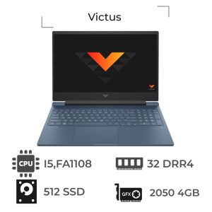 لپ تاپ اچ پی 15.6 اینچ مدل Victus 15-FA1108NIA-AC Core I5 13420H 32GB DDR4 512GB 4GB RTX 2050