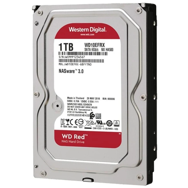 هارد اینترنال سرور وسترن دیجیتال مدل WD Red NAS ظرفیت 1 ترابایت