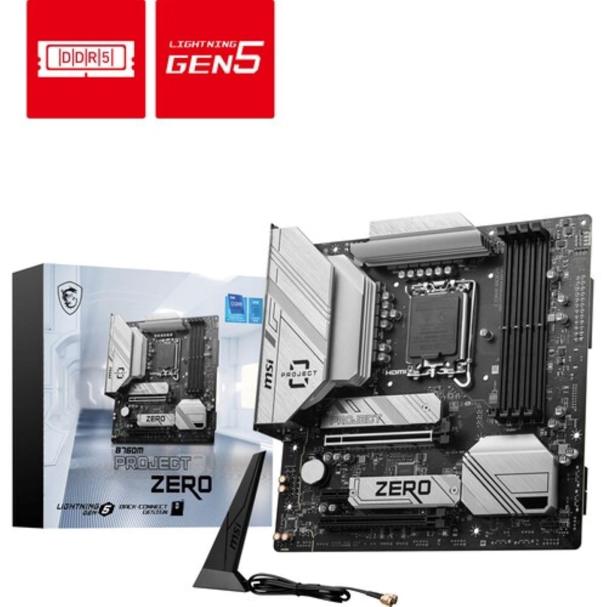 مادربرد ام اس آی MSI B760-M PROJECT ZERO DDR5