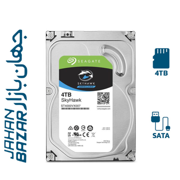 هارد اينترنال سيگيت مدل SkyHawk ST4000VX007 ظرفيت 4 ترابايت
