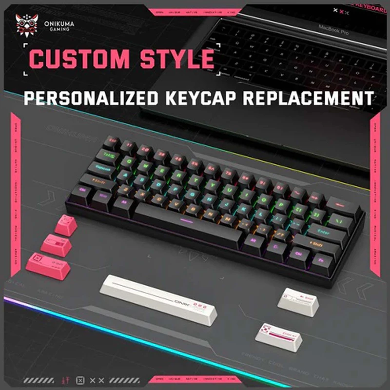 Onikuma Full Size Mechanical G55 RGB Black