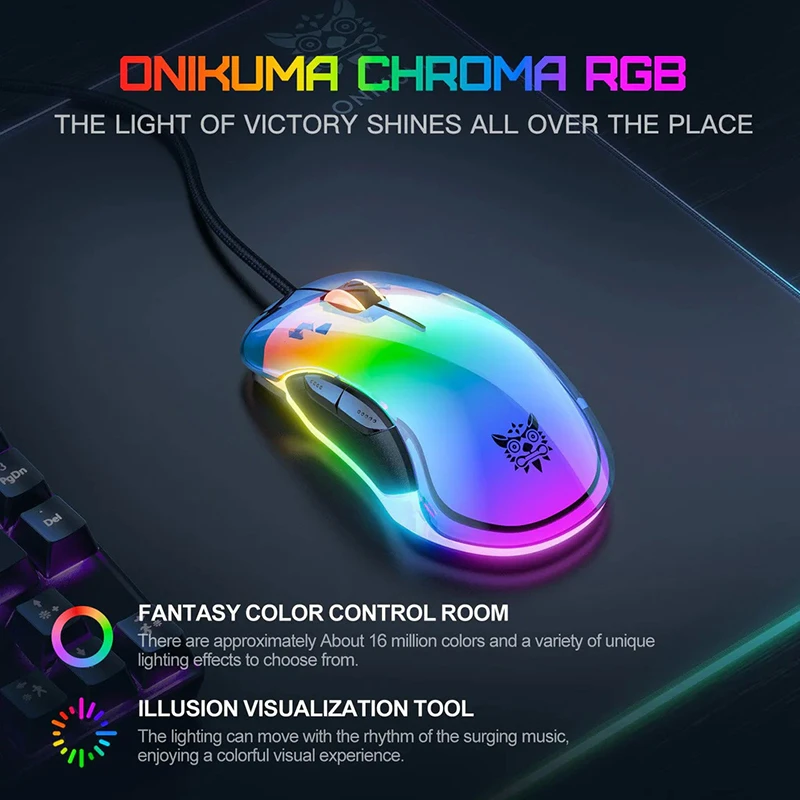 Onikuma Gaming Mouse CW925 Black