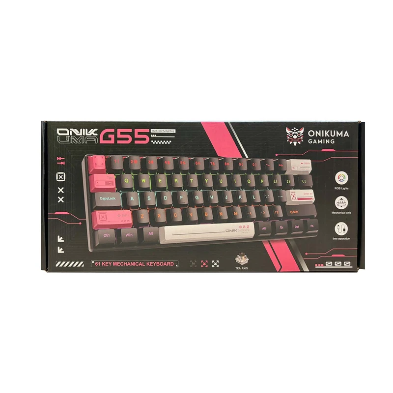Onikuma Full Size Mechanical G55 RGB Black