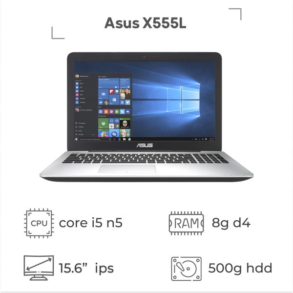 لپ تاپ استوک ایسوس Asus X555L پردازنده i5 نسل 5