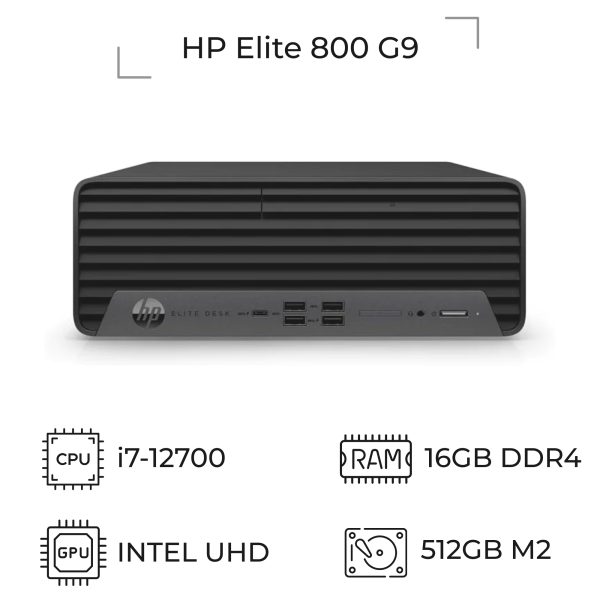 مینی کیس استوک HP Elite 800 G9 SFF پردازنده i7 نسل 12