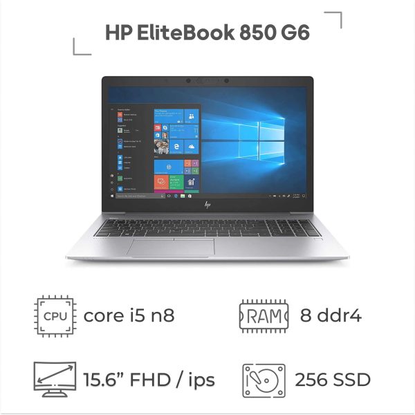 لپ تاپ استوک HP EliteBook 850 G6 پردازنده i5 نسل 8